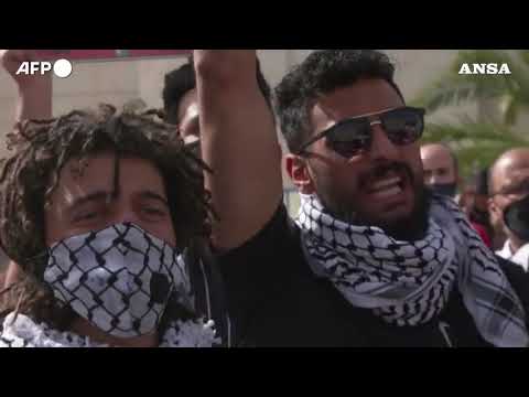 Giordania, i manifestanti pro-palestinesi chiedendo la fine del trattato di pace con Israele