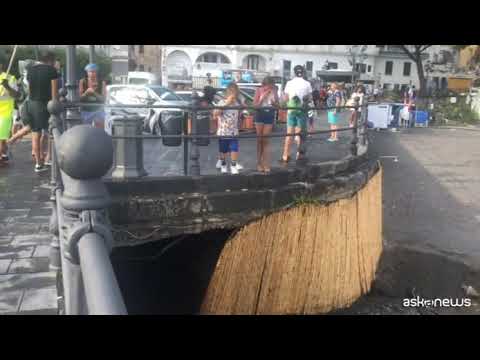 Bomba d’acqua sulla costiera amalfitana, allagamenti e disagi