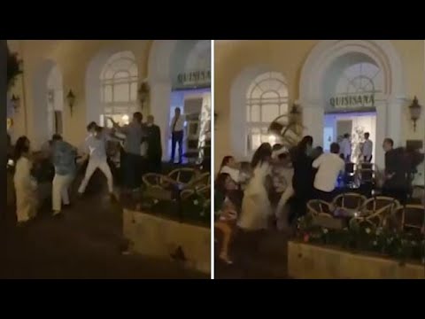 Capri, rissa davanti all’hotel dei vip: calci, pugni e tavolini per aria