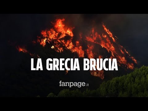 Incendi in Grecia, le fiamme assediano Atene: case senza acqua e senza elettricità
