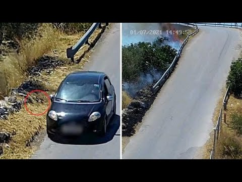 Un pezzo di carta lanciato dall’auto in corsa e l’incendio divampa: ecco come ha agito un…