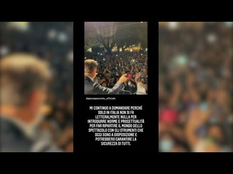 Comizi e piazze piene,  Fedez attacca: «Uno schiaffo al mondo dello spettacolo». Conte: «Hai…