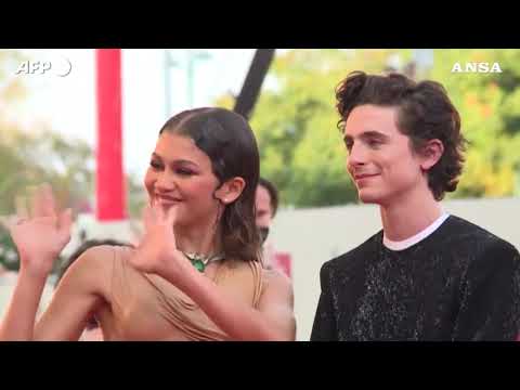 Festival di Venezia, lo stellare red carpet di Dune con Zendaya e Chamalet