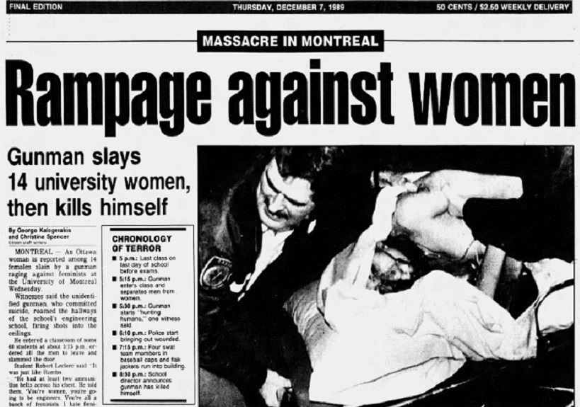 Il femminicidio di massa a Montréal