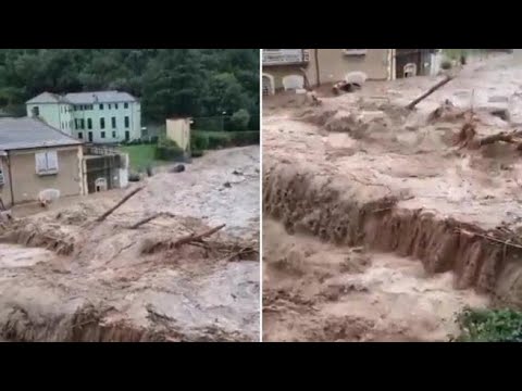 Esonda il Letimbro a Savona, le urla della signora: «Il ponte non c’è più»