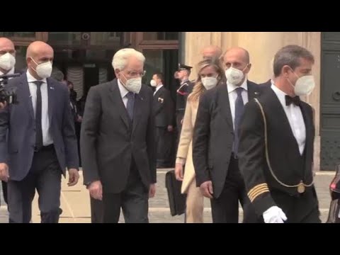 Cop26, Mattarella lascia Montecitorio con Nancy Pelosi