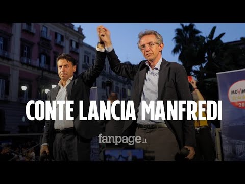 Conte a Napoli per lanciare Manfredi: “C’è dialogo con PD. M5S non compatibile con queste destre”