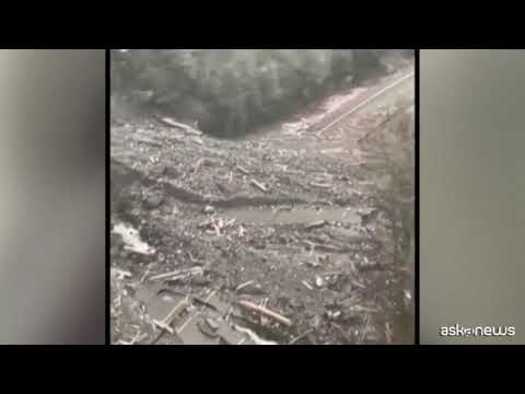 Canada, crolla il ponte di un’autostrada per il maltempo
