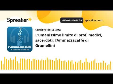 L’umanissimo limite di prof, medici, sacerdoti: l’Ammazzacaffè di Gramellini