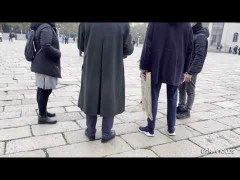 No Green Pass, a Milano solo un centinaio all’Arco della Pace