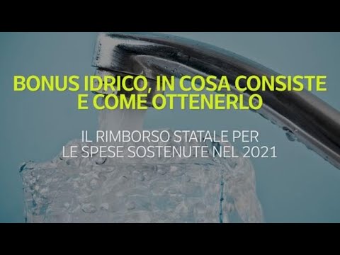 Bonus idrico, in cosa consiste e come ottenerlo