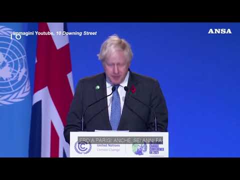 Boris Johnson apre la Cop26 e cita Greta: “E’ il momento di agire, basta bla bla bla…”
