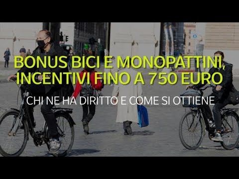 Bonus bici e monopattini, incentivi fino a 750 euro