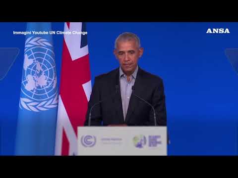 Cop26, Barack Obama: “Il tempo sta scadendo, dobbiamo fare di piu'”