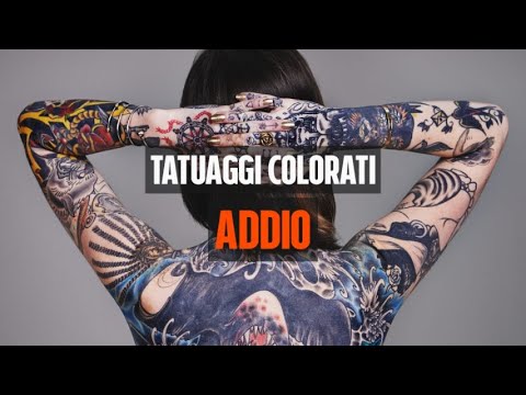 Dal 4 gennaio addio colori, tatuaggi solo in bianco e nero