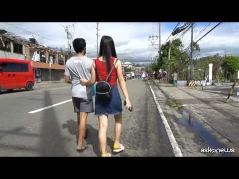 I danni lasciati dal “super-tifone” Rai nelle Filippine