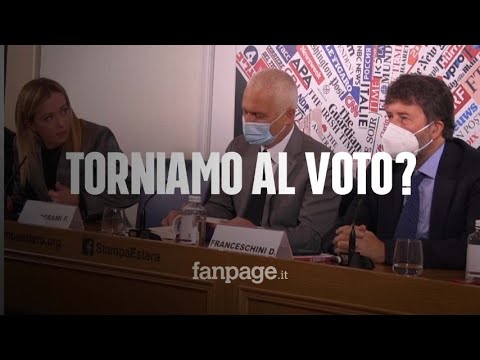 Quirinale, Meloni: “Dopo scelta Colle, torniamo al voto”. Franceschini: “Dobbiamo arrivare al 2023”