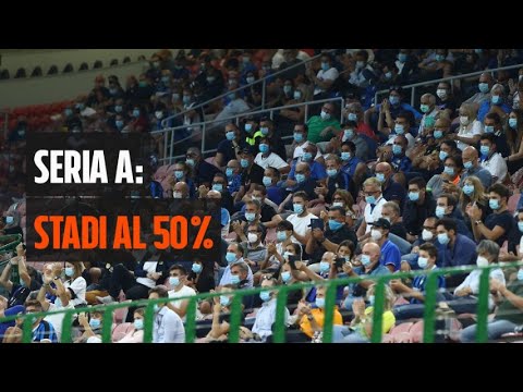 Capienza negli stadi in Serie A ridotta dopo la nuova ondata di contagi: si torna al 50%