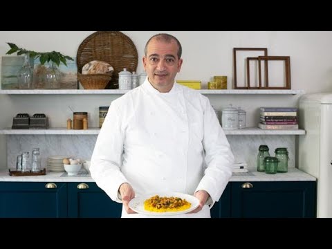 Risotto con ragù di triglia dello chef Pino Cuttaia