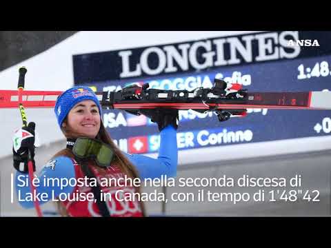 Sci: Sofia Goggia vince la seconda discesa di Lake Louise