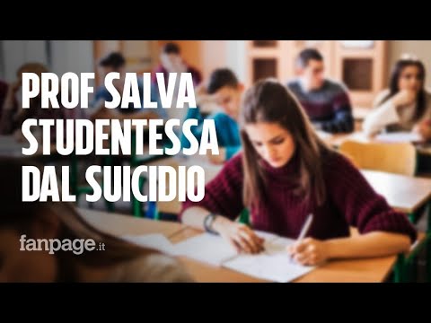Professore eroe salva studentessa dal suicidio: “Era in piedi sul banco davanti alla finestra”