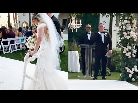 La sposa si alza dalla sedia a rotelle per camminare fino all’altare: la sorpresa commovente