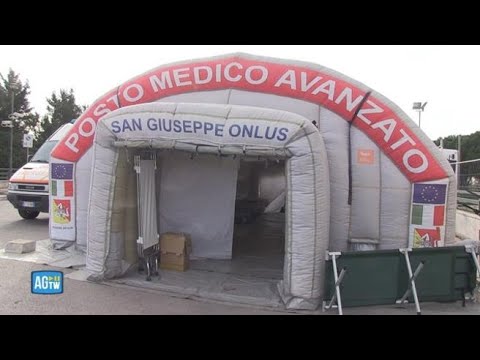 Palermo, esauriti i posti letto al Cervello: montato ospedale da campo