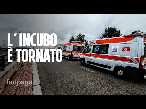 Incubo Covid a Palermo, l’ospedale Cervello scoppia di casi. Le ambulanze restano bloccate in coda