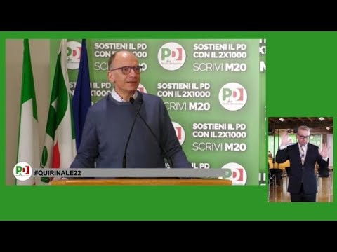 Quirinale, Letta: «Serve una figura super partes, in continuità con Mattarella. Non un capo…