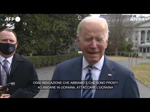 Ucraina. Biden: “Il rischio di invasione nei prossimi giorni e’ molto elevato”