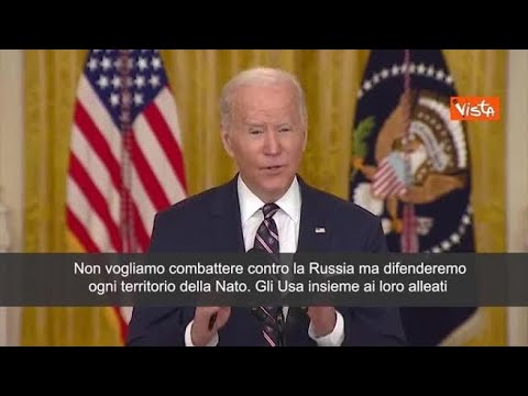 Biden: “Non abbiamo intenzione di combattere contro la Russia”