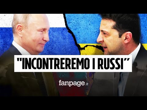 Guerra Russia – Ucraina, Zelensky: “Incontreremo i russi senza precondizioni”