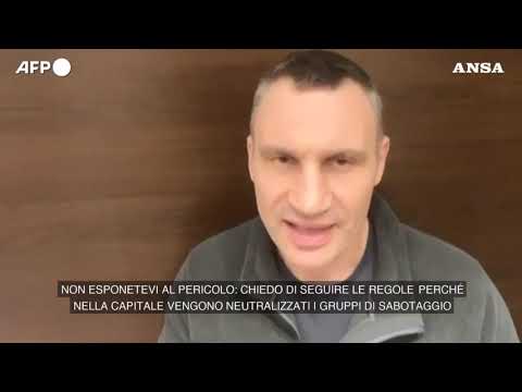 Ucraina, il sindaco di Kiev: “Continuano ad essere neutralizzati gruppi di sabotaggio”