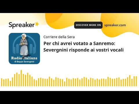 Per chi avrei votato a Sanremo: Severgnini risponde ai vostri vocali