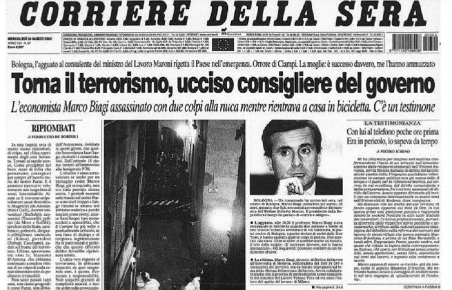 La morte di Marco Biagi – Adolf Hitler come Nerone – L’infame omicidio di don Peppino Diana