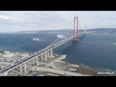Turchia, Erdogan inaugura il ponte sospeso più lungo del mondo