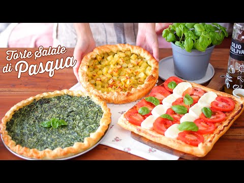 TORTE SALATE di PASTA SFOGLIA per PASQUA – Facili e Veloci – Perfette anche per Pic Nic