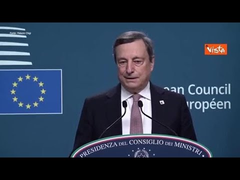 Draghi: “Al Consiglio Ue fatti passi avanti su tema energia”
