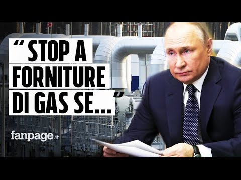 Putin firma decreto: stop a fornitura di gas dalla Russia a chi non paga in rubli
