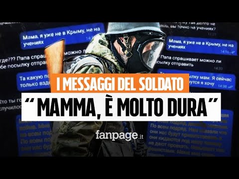 Gli sms del soldato russo alla mamma: “Stiamo bombardando i civili. È molto dura”