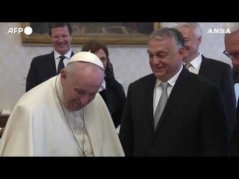 Papa Francesco incontra il premier ungherese Orban