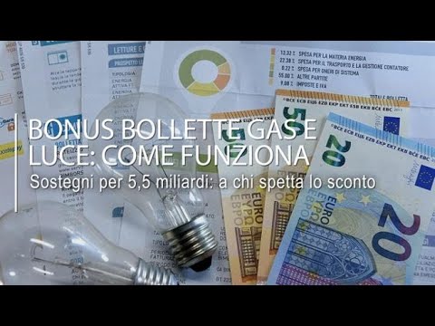 Bonus bollette gas e luce: come funziona – la videoscheda