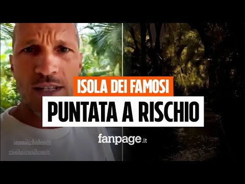 Alvin mostra il video del nubifragio all’Isola dei Famosi, a rischio la puntata di stasera