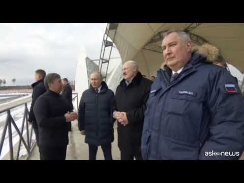 Putin e Lukashenko al cantiere del cosmodromo di Vostochny
