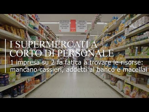 Supermarket, 1 su 2 tra quelli a corto di personale non trova cassieri, addetti al banco e…