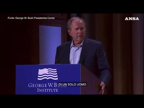 Usa, la gaffe di George W. Bush: “Brutale invasione dell’Iraq…”