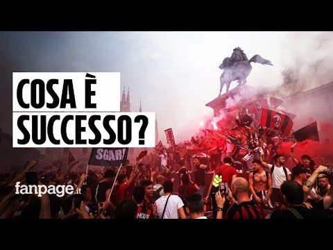 Festa scudetto a Milano: bottiglie contro la polizia e quasi 80 tifosi soccorsi