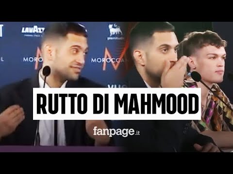 A Mahmood scappa un rutto alla conferenza stampa Eurovision: il video – meme è già virale