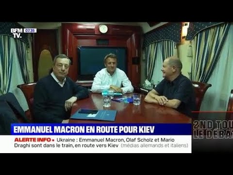 Draghi, Macron e Scholz sul treno per Kiev