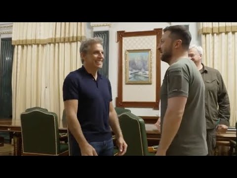 Ben Stiller incontra Zelensky a Kiev: «Sei il mio eroe»